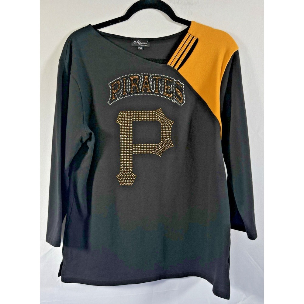 Marvel fashions shirt sweatshirt size 2XL Pittsburgh pirates' rhinestones